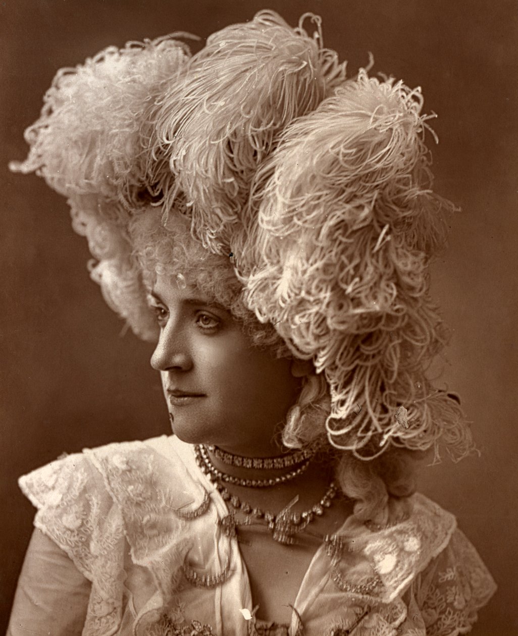 Miss Wadman , britská herečka, 1888 od Ernest Barraud