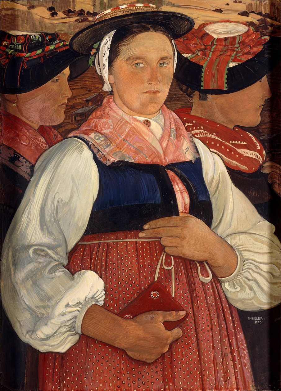 Tři dívky z Valais od Ernest Bieler
