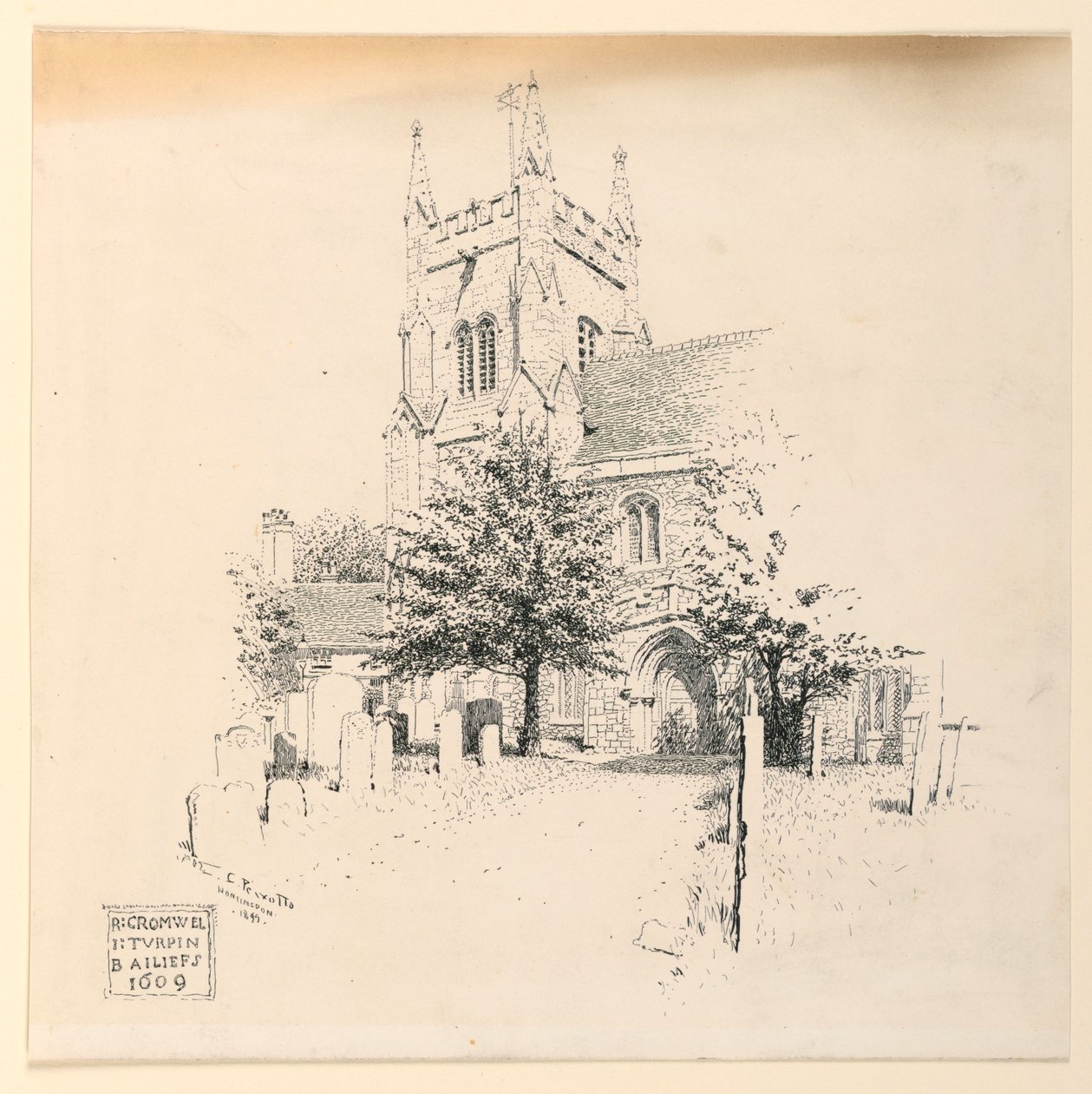 Kostel Panny Marie, Huntingdon od Ernest Clifford Peixotto
