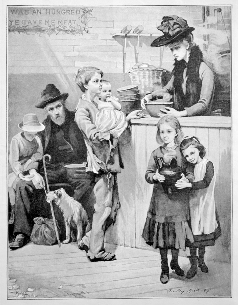 Sloužící anděl, 1889. od Ernest Dudley Heath
