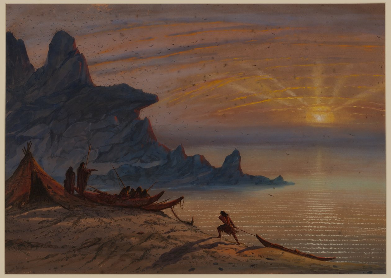 Západ slunce, 1871 od Ernest Henry Griset