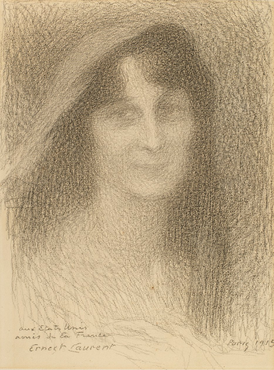 Žena hlava od Ernest Joseph Laurent