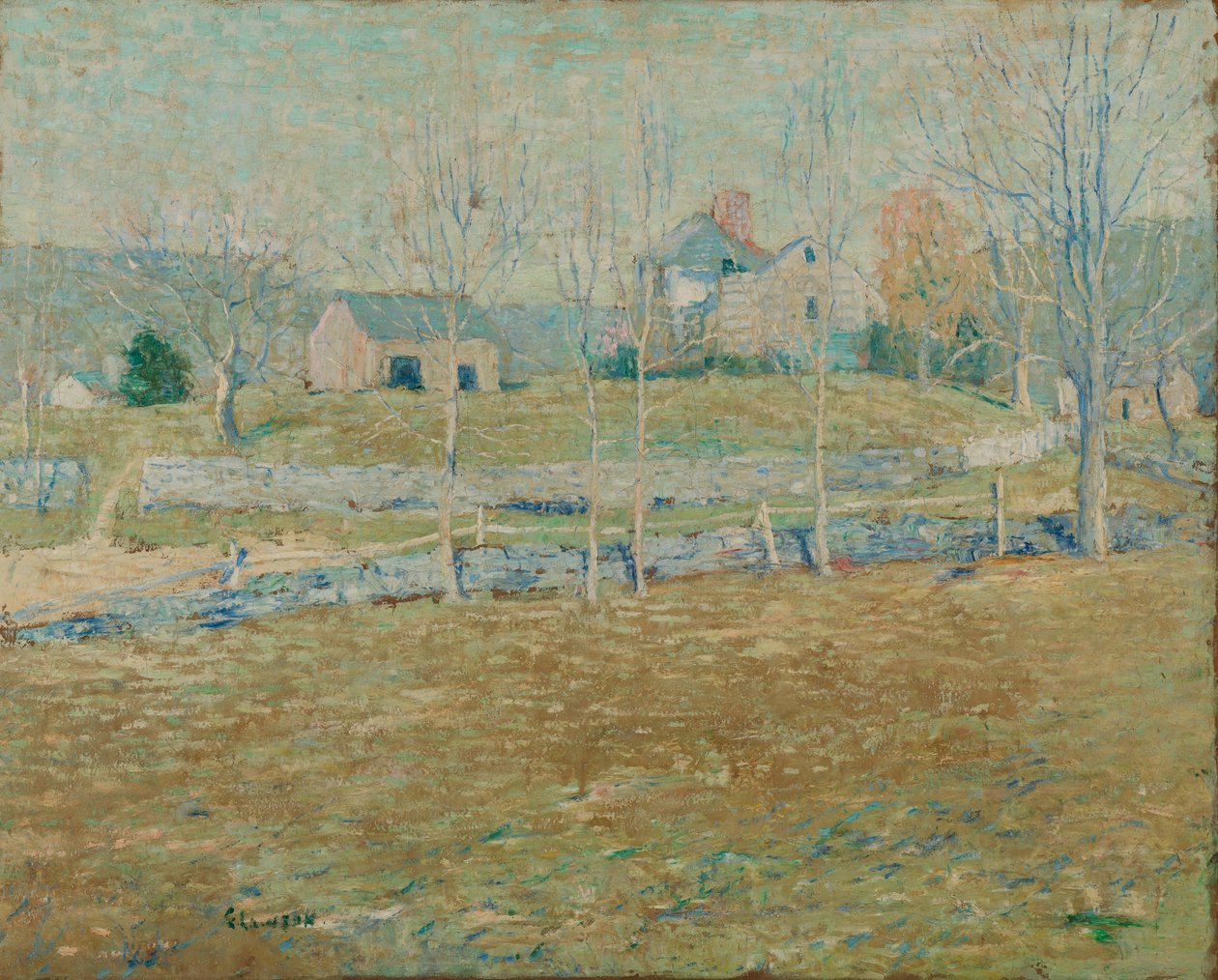 Opuštěná farma od Ernest Lawson