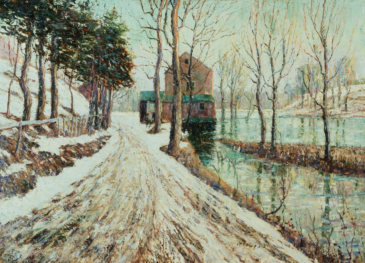 Tající sníh od Ernest Lawson