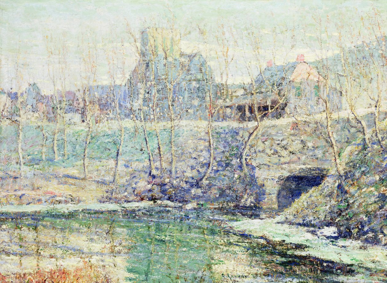 Mlhavý den v březnu od Ernest Lawson