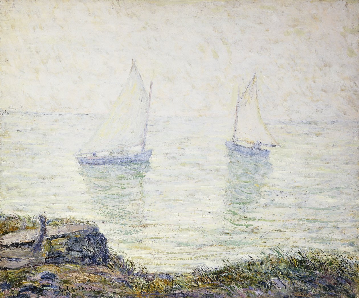 Plachetnice od Ernest Lawson