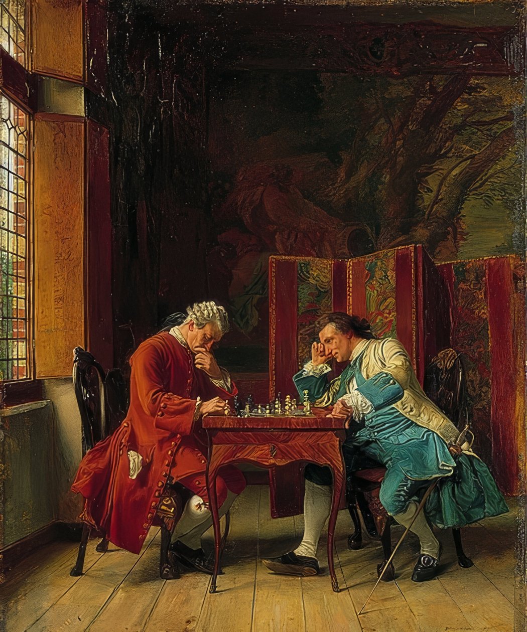 Šachisté. 1856 od Jean Louis Ernest Meissonier
