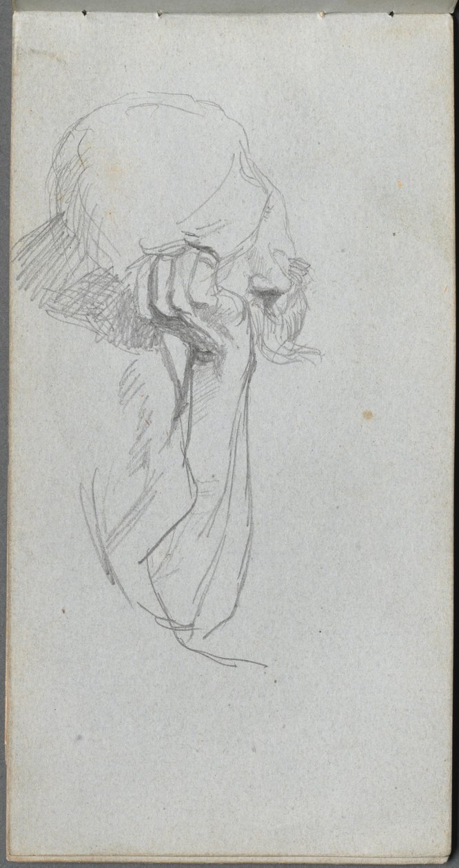Skicák, strana 16: Melancholická postava od Ernest Meissonier