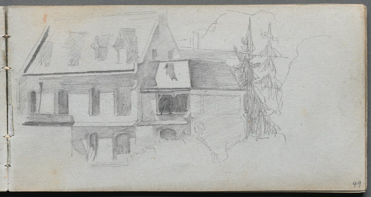 Sketchbook, strana 49: Architektonická studie od Ernest Meissonier