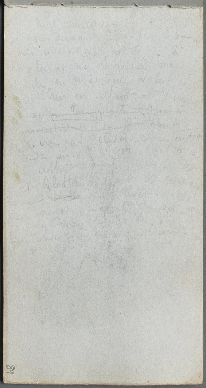 Náčrtník, strana 89: Poznámky. od Jean Louis Ernest Meissonier