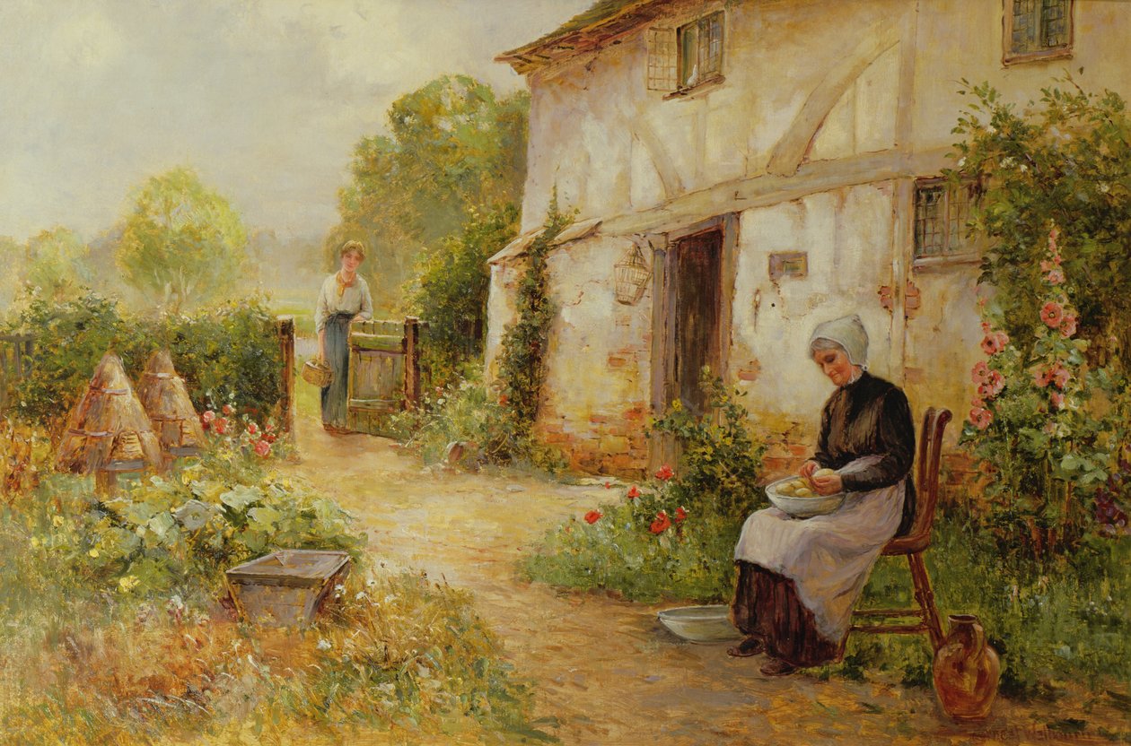 Loupání brambor od Ernest Walbourn