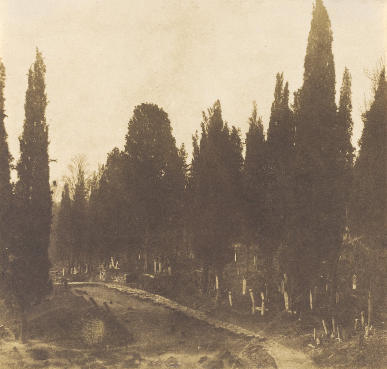 Turecko: hřbitov Scutari, 1852. od Ernest de Caranza