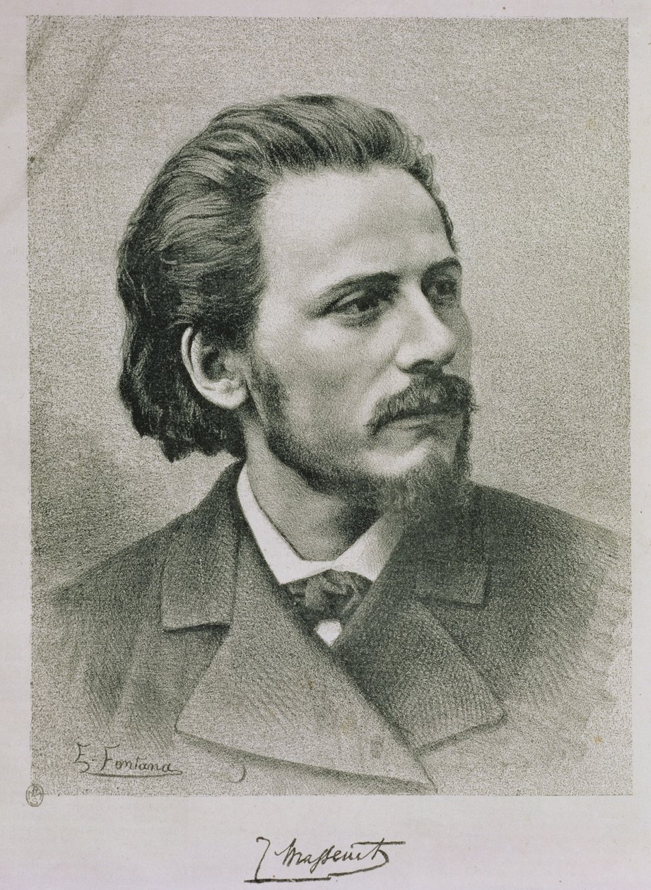 Jules Emile Massenet (1842-1912) od Ernesto Fontana