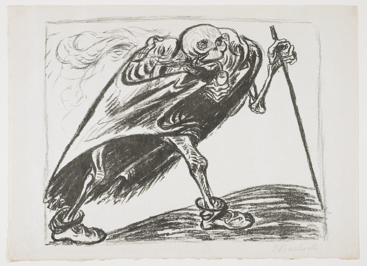 Bloudící smrt, 1923 od Ernst Barlach