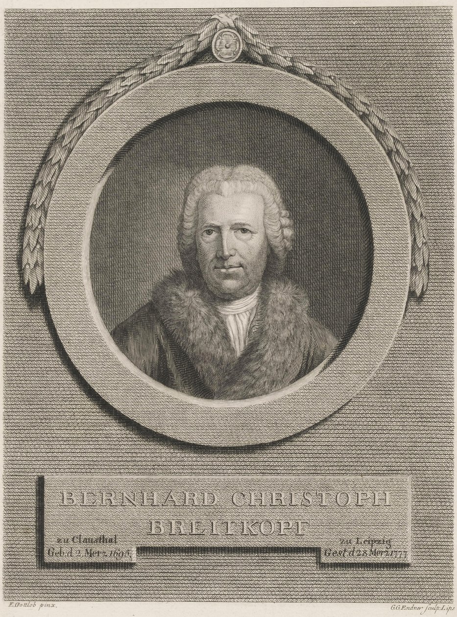 Bernhard Christoph Breitkopf od Ernst Gottlob