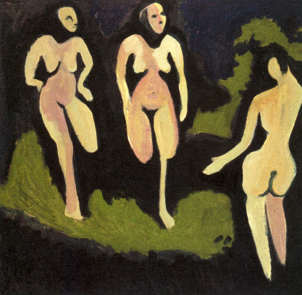 Soubor na louce od Ernst Ludwig Kirchner