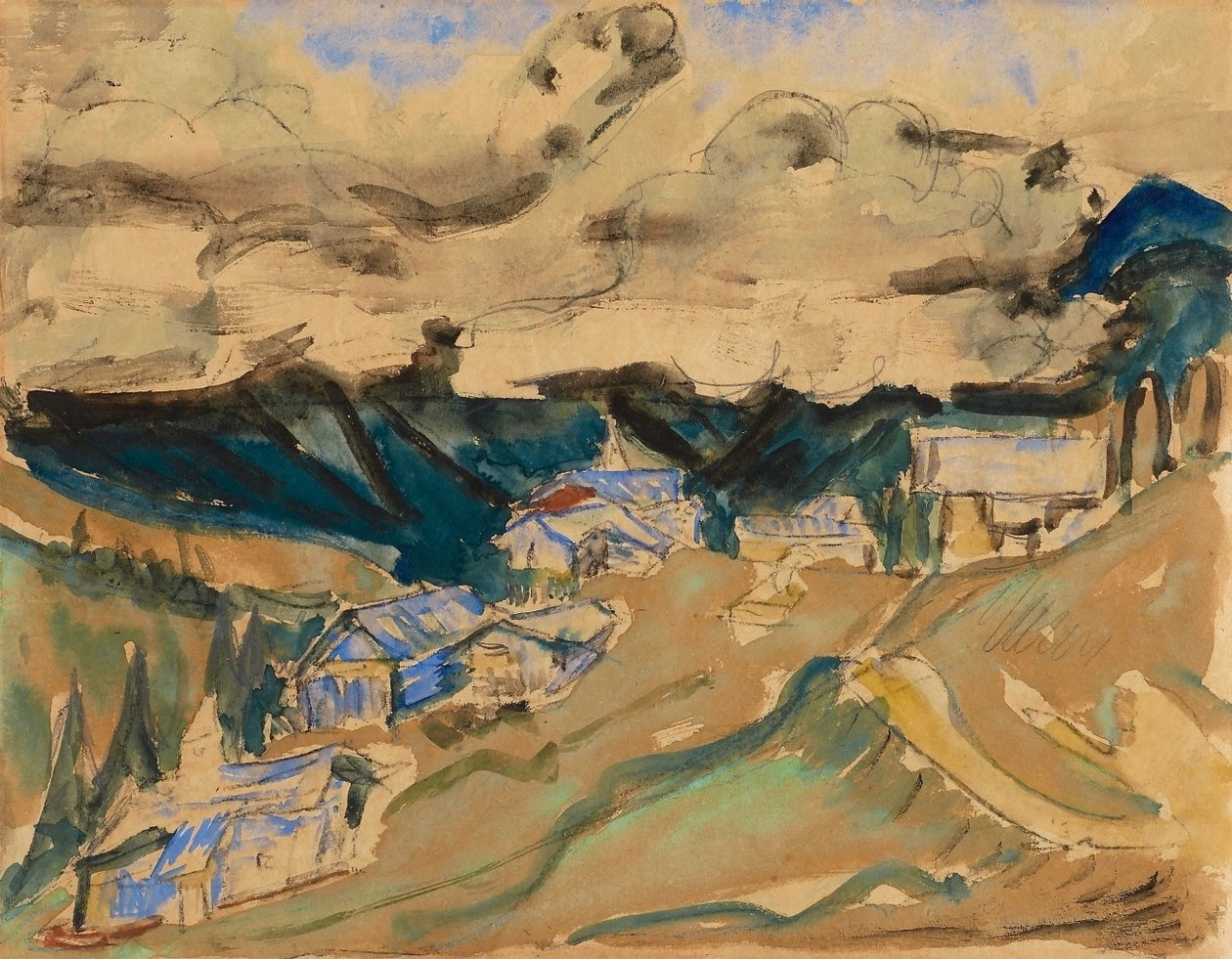 Alpská krajina od Ernst Ludwig Kirchner