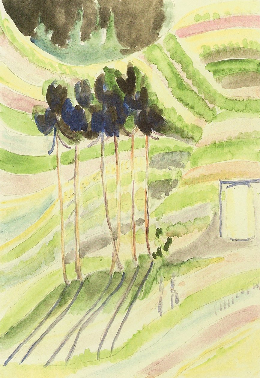 Skupina stromů od Ernst Ludwig Kirchner
