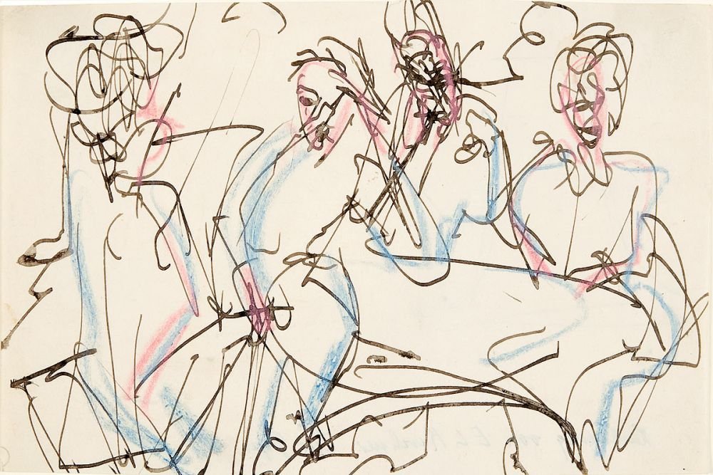 Bordelská scéna od Ernst Ludwig Kirchner