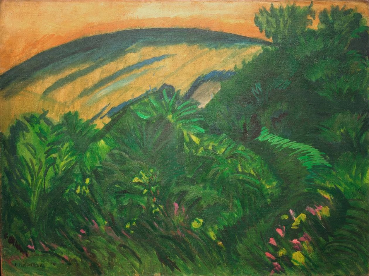 Duny a moře od Ernst Ludwig Kirchner