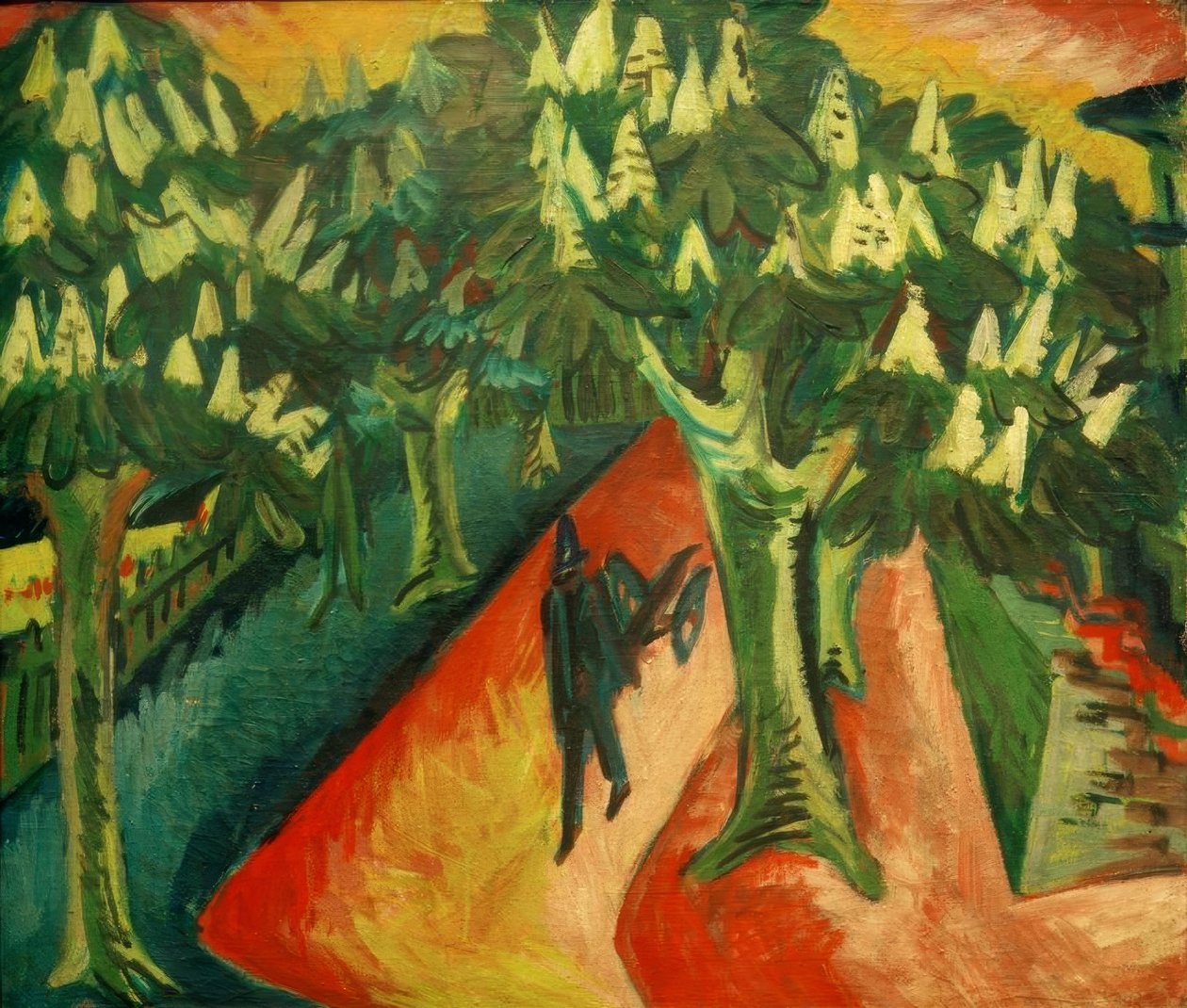 Kastanienallee od Ernst Ludwig Kirchner
