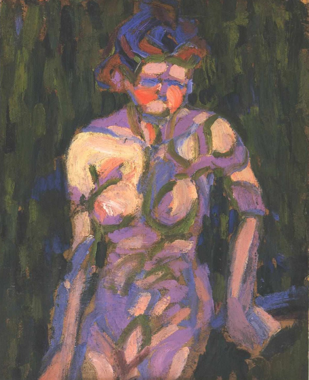 Nahá dívka se stínem větve od Ernst Ludwig Kirchner