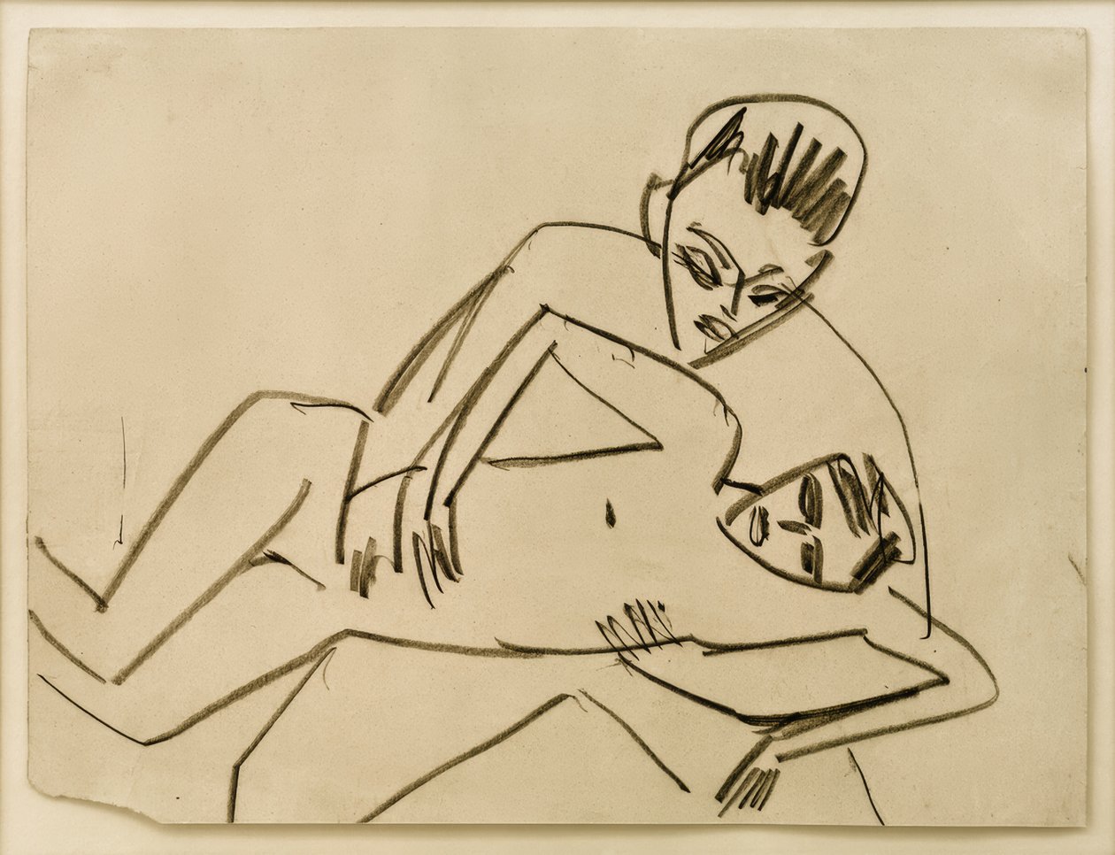 Bez názvu (Fränzi s manželem) od Ernst Ludwig Kirchner