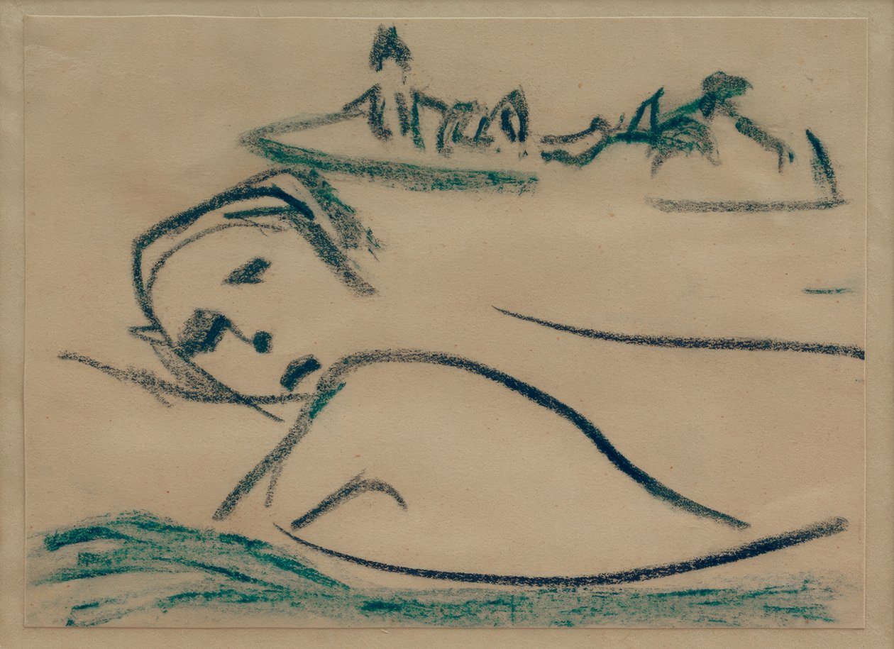 Bez názvu (dívka, plavání) od Ernst Ludwig Kirchner
