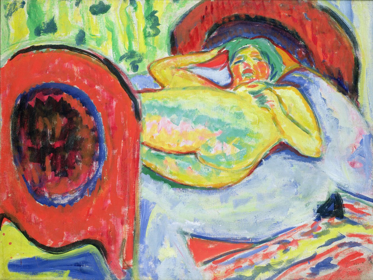 Ležící akt od Ernst Ludwig Kirchner