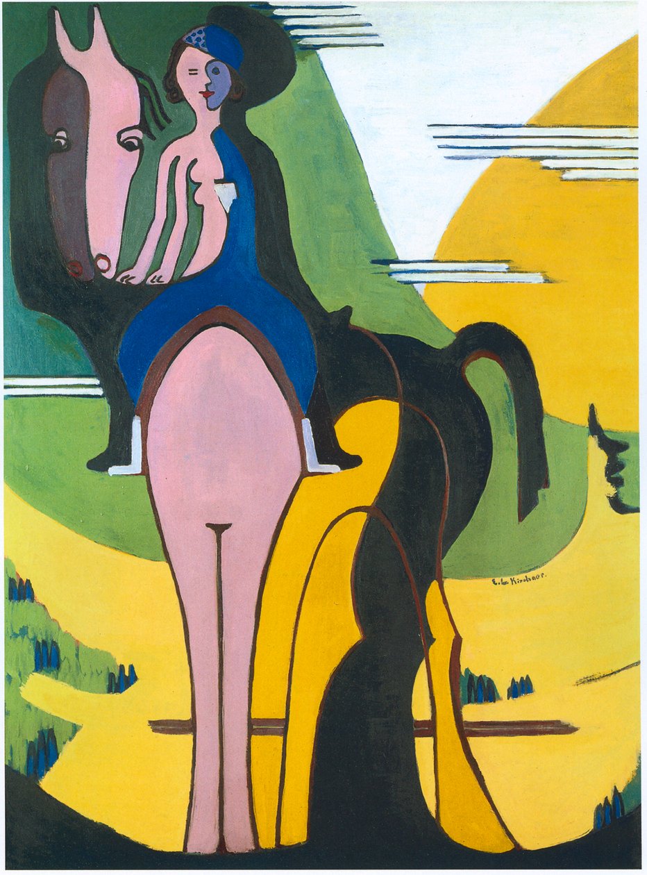 Jezdec od Ernst Ludwig Kirchner