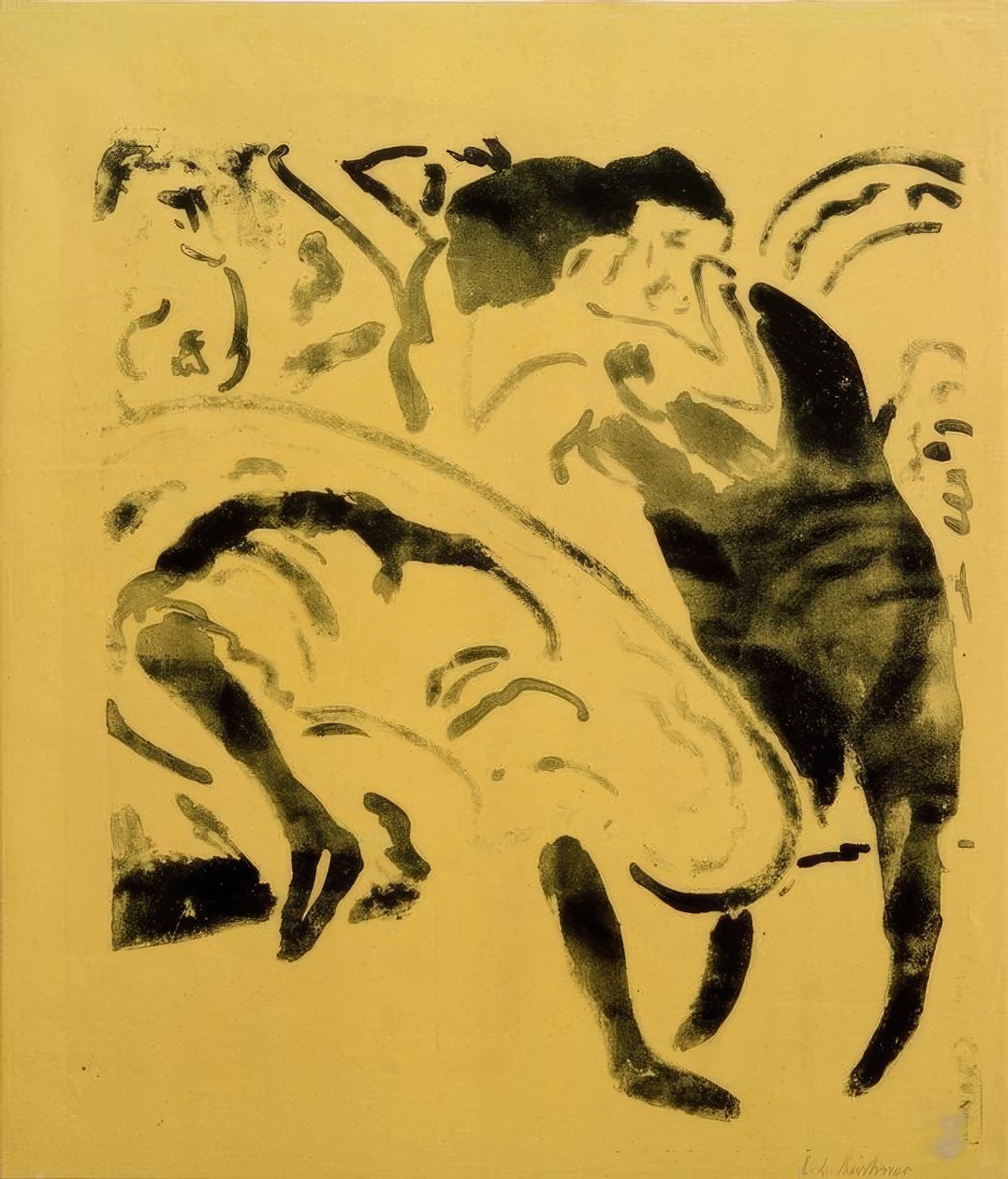 Taneční pár od Ernst Ludwig Kirchner