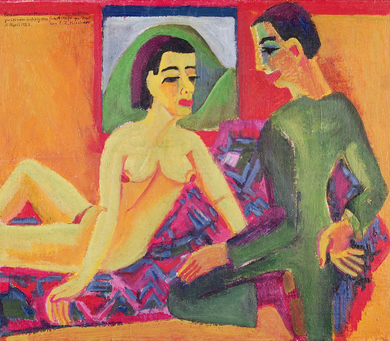 Pár, 1923 od Ernst Ludwig Kirchner