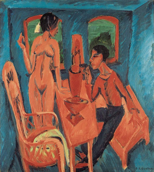 Věžový pokoj, Fehmarn od Ernst Ludwig Kirchner