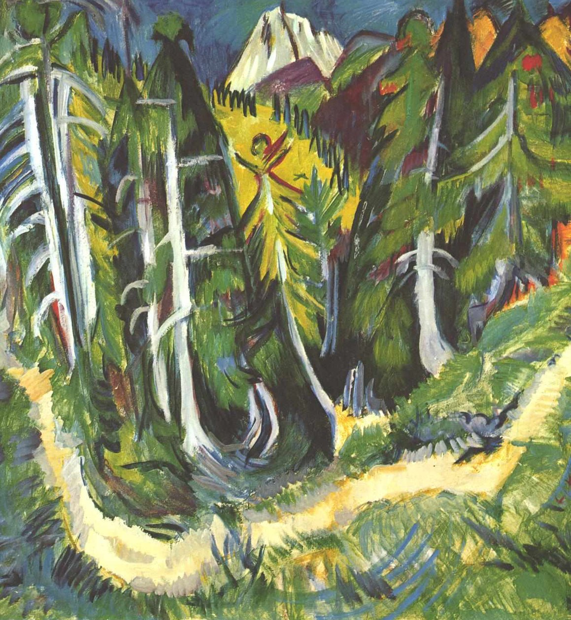 Waldschlucht od Ernst Ludwig Kirchner