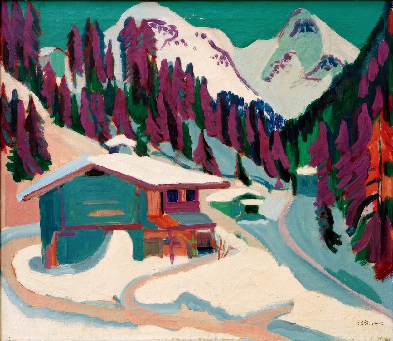 Divoká půda ve sněhu od Ernst Ludwig Kirchner