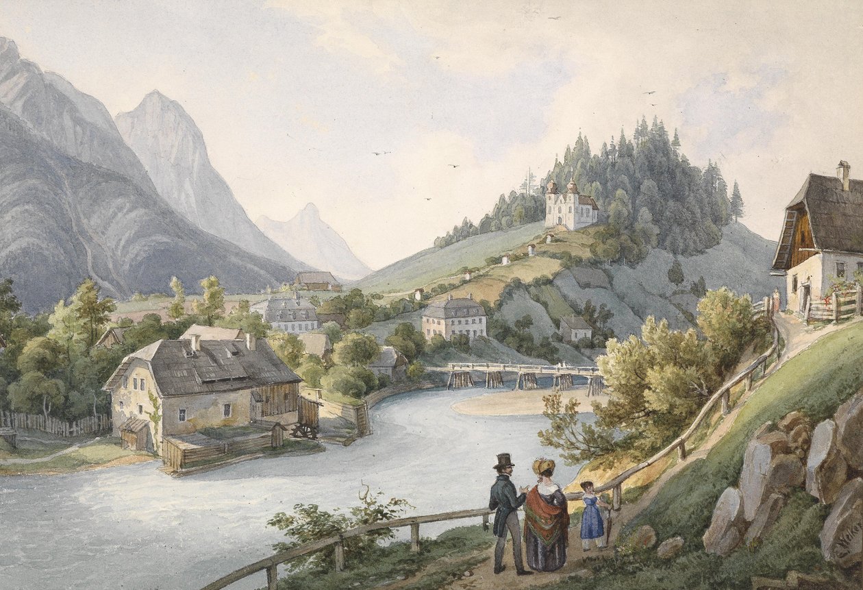 Motiv z Bad Ischlu od Ernst Welker