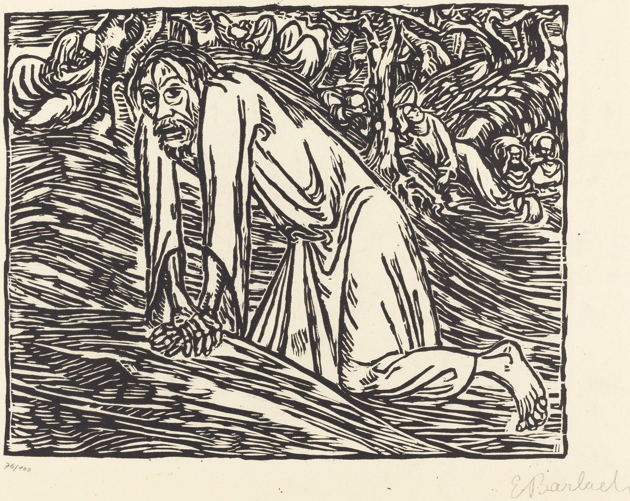 Kristus v Getsemanech od Ernst Barlach