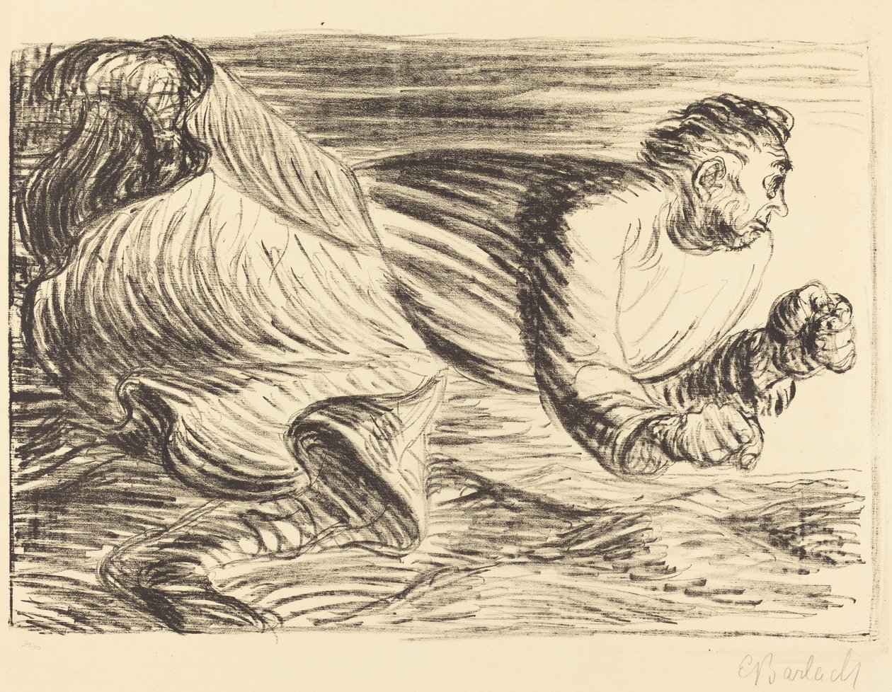 Zuřící barbar od Ernst Barlach