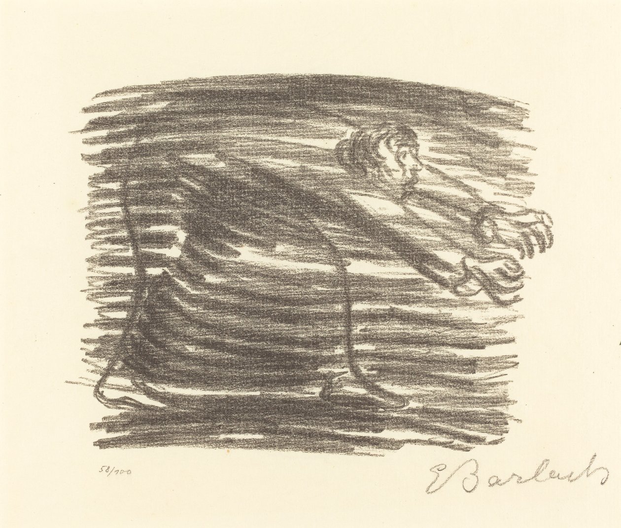Procházka ve stínu, 1922. od Ernst Barlach