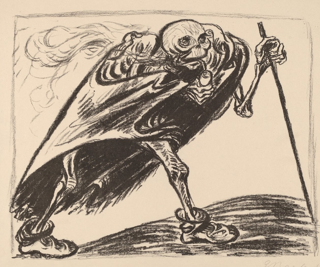 Toulavá smrt, 1923. od Ernst Barlach