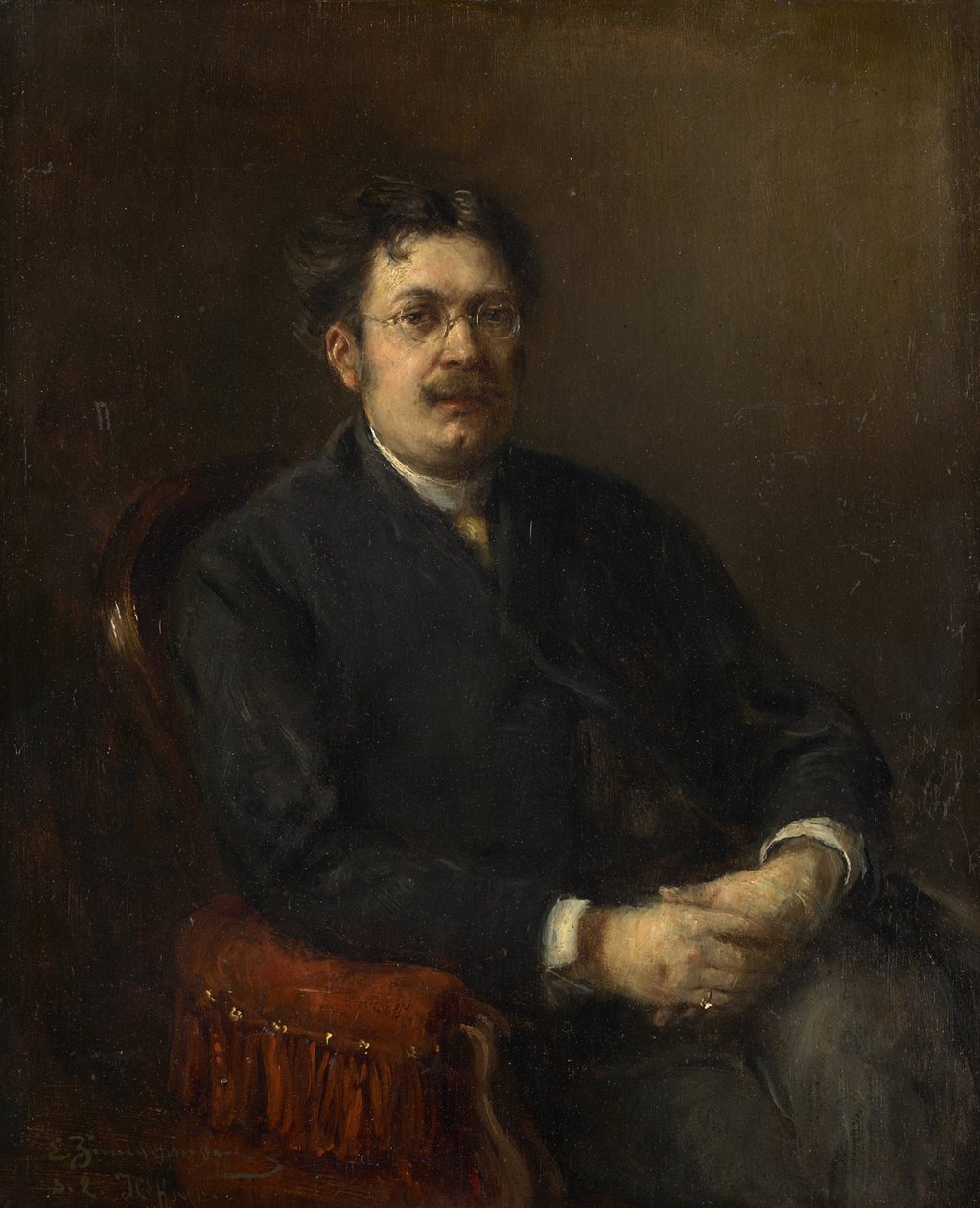 Malíř Karl Heffner od Ernst Karl Georg Zimmermann