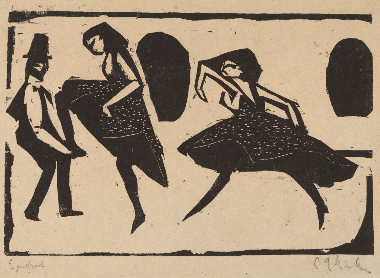 Akrobatický tanec, 1911. od Ernst Ludwig Kirchner