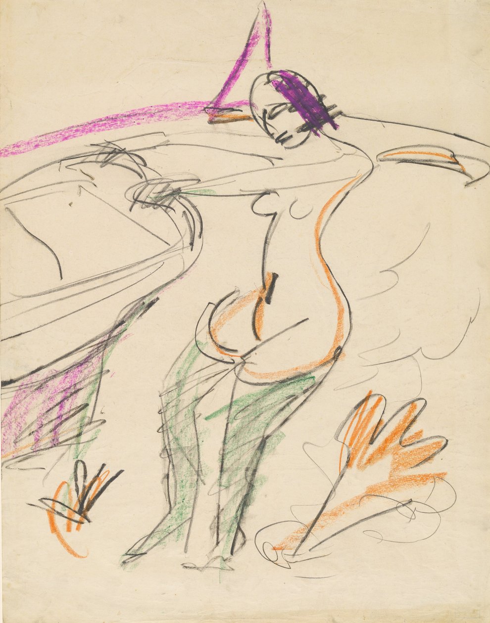 Bather, 19121913. od Ernst Ludwig Kirchner