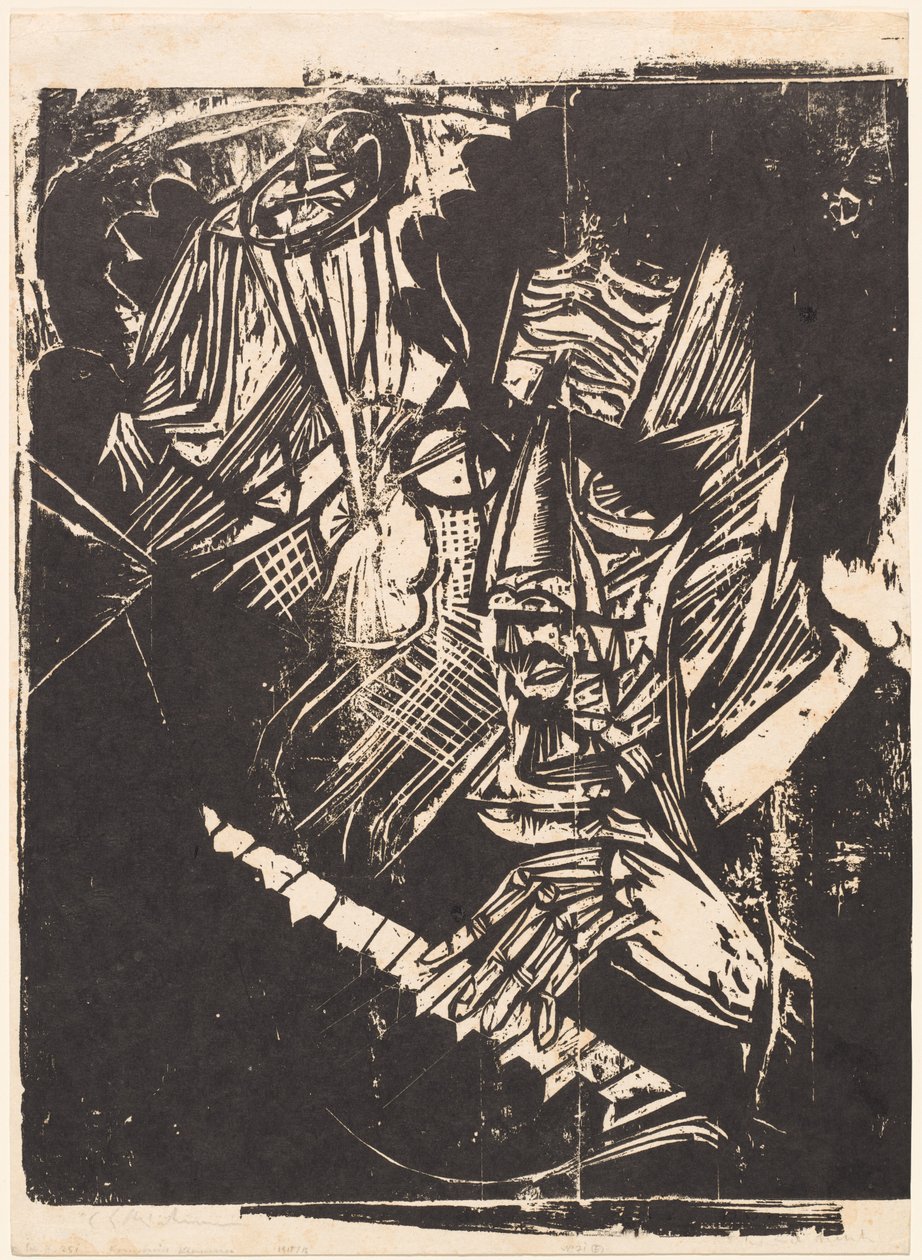 Skladatel Klemperer, 1916. od Ernst Ludwig Kirchner