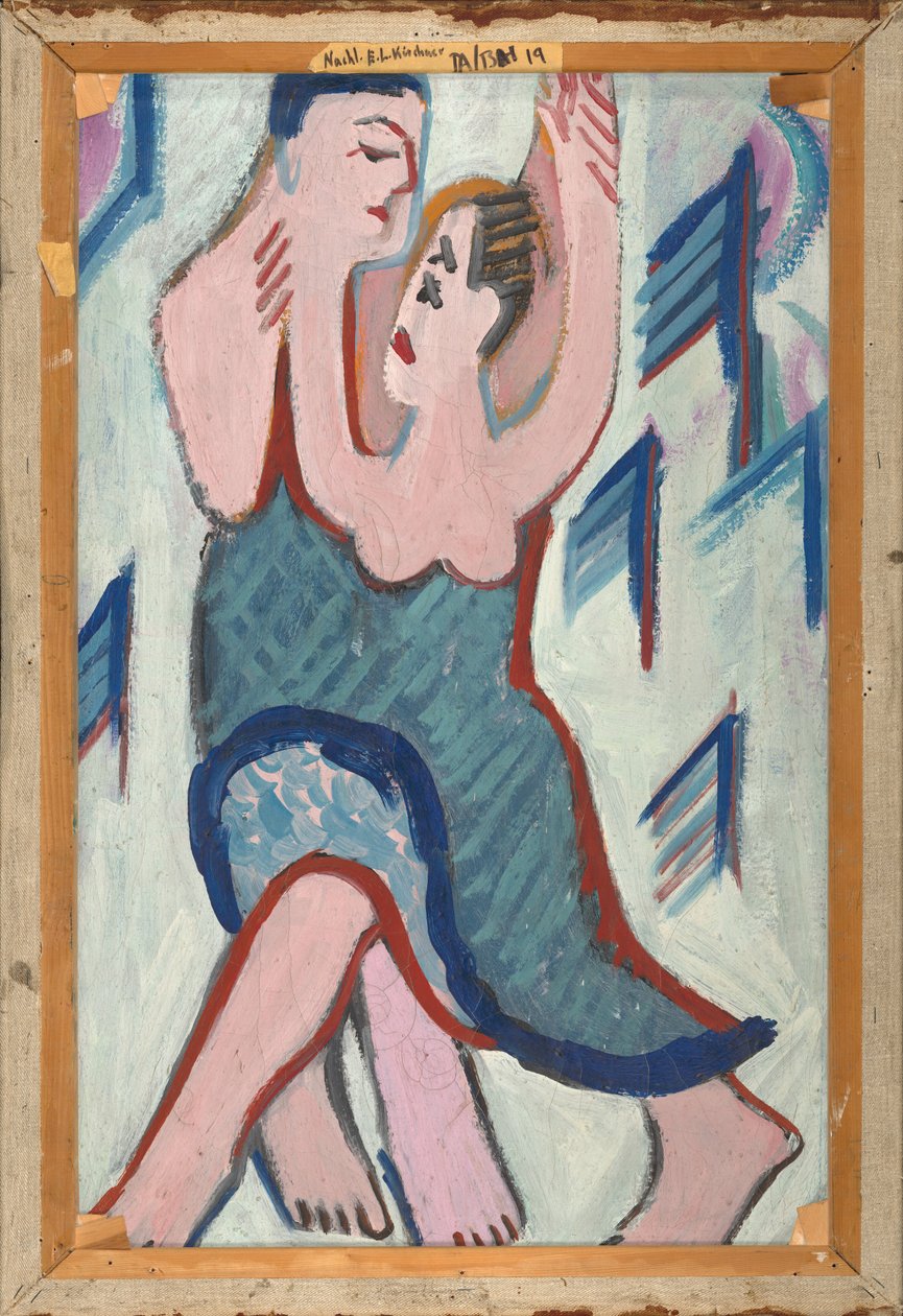 Taneční pár ve sněhu [reverse], 1928-1929. od Ernst Ludwig Kirchner