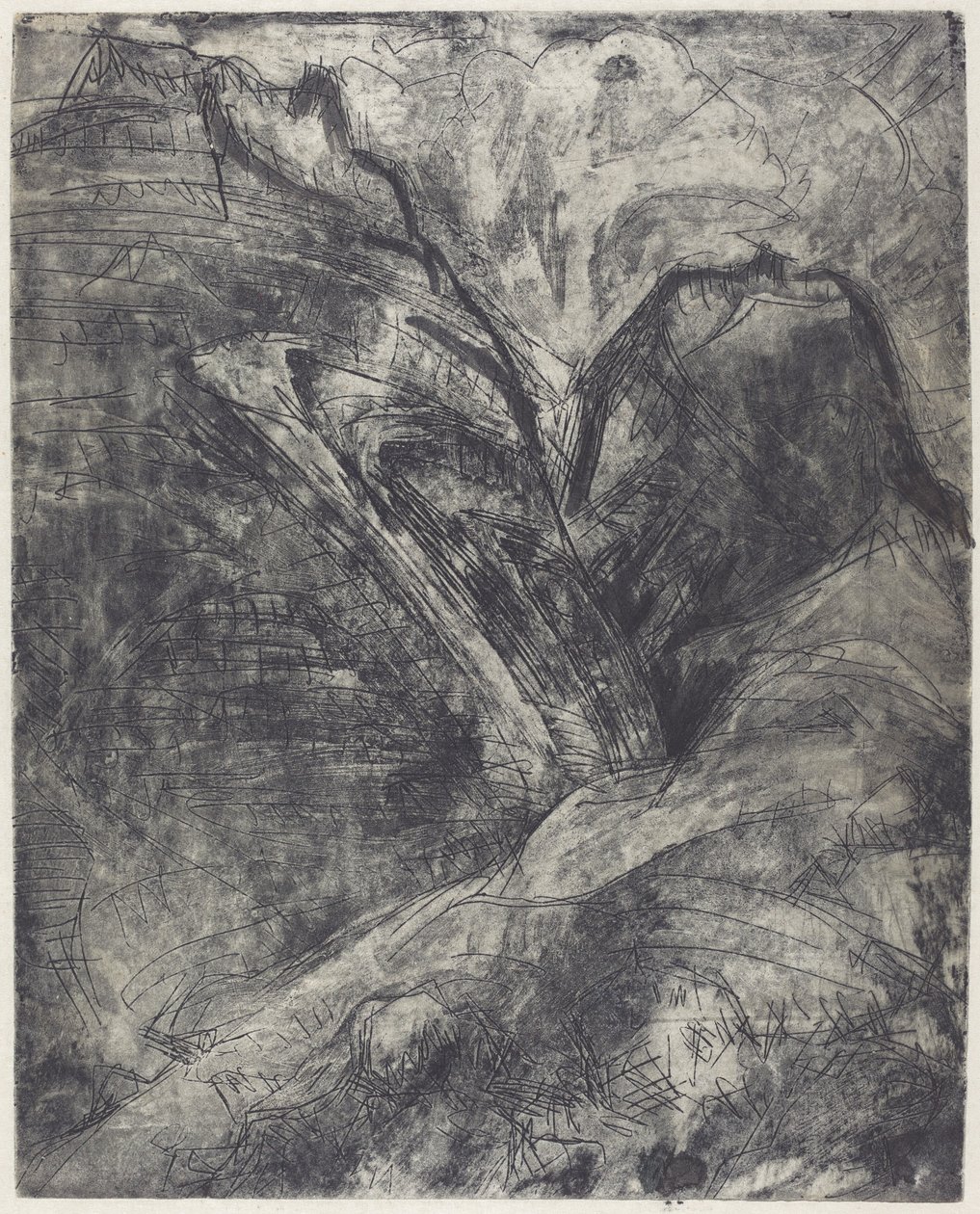 Hory Berge, 1920. od Ernst Ludwig Kirchner