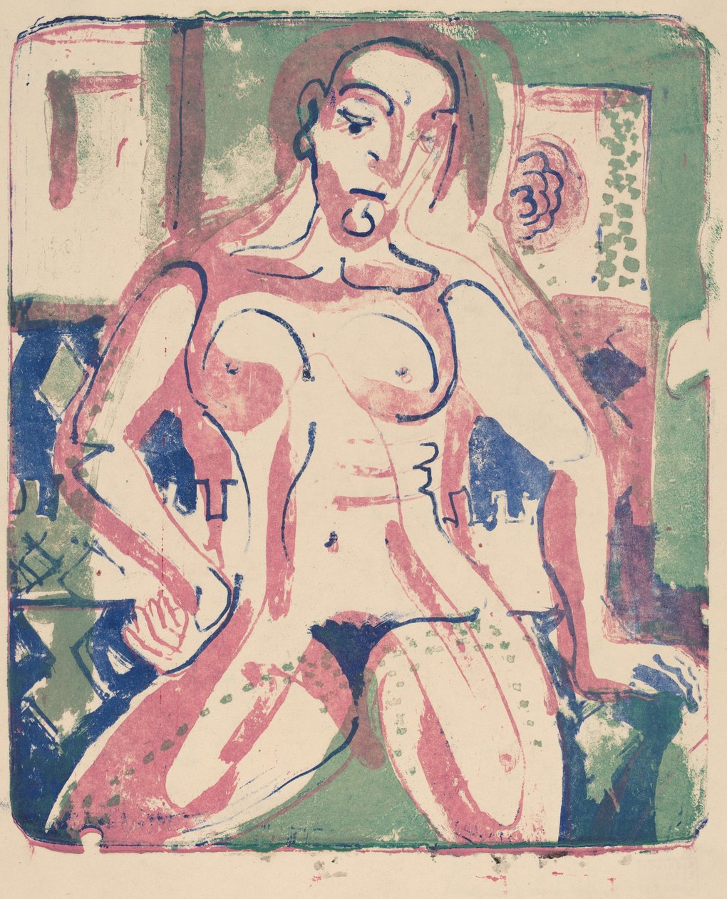 Nahá žena, 1927. od Ernst Ludwig Kirchner