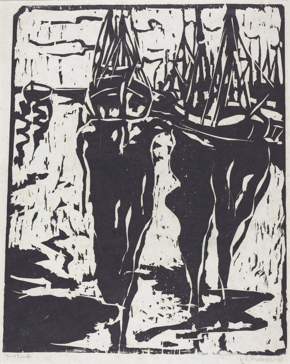 Obrázek přístavu Port Scene, 1908. od Ernst Ludwig Kirchner