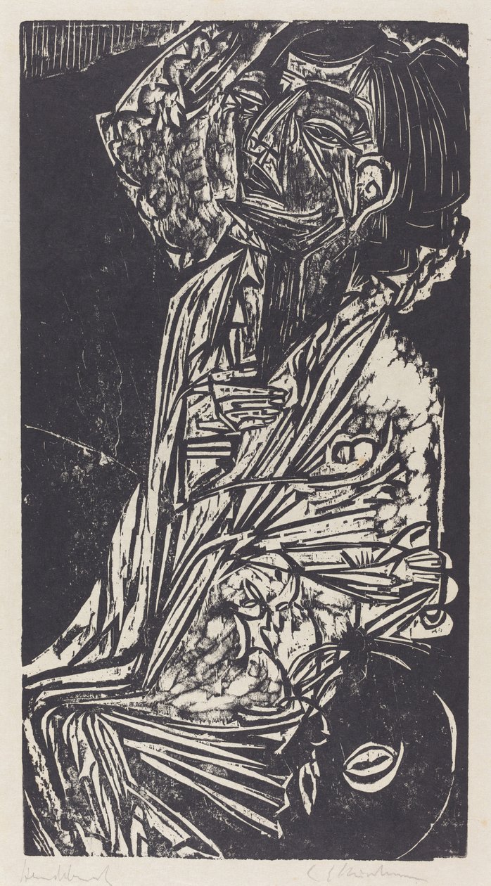 Manželka profesora Goldsteina, 1916. od Ernst Ludwig Kirchner