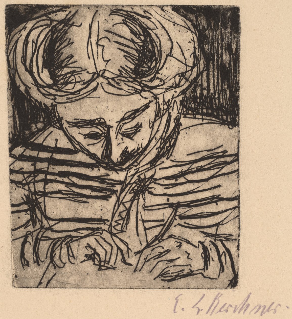 Kresba mladé dívky, 1906. od Ernst Ludwig Kirchner
